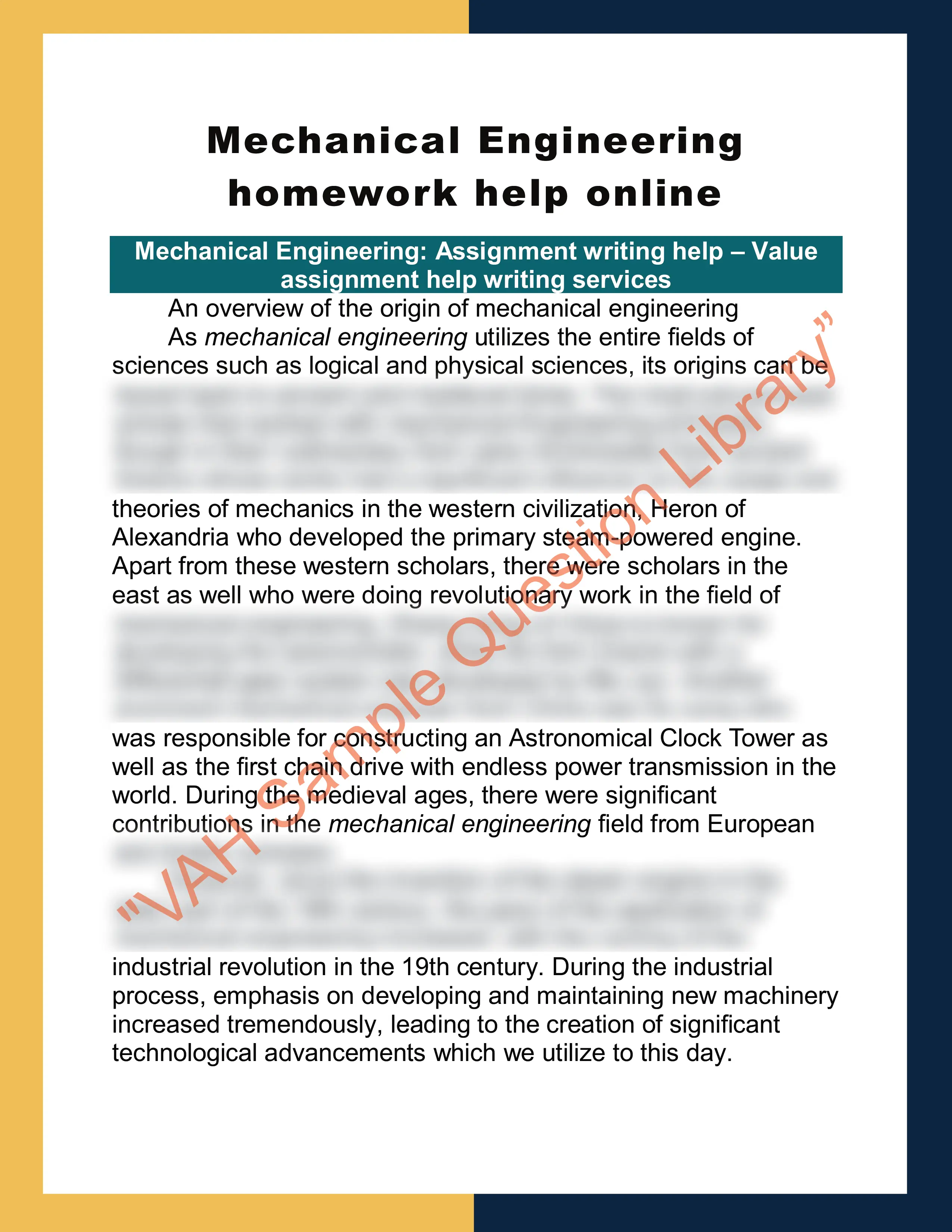 Mechanical Engineering homework help online 0